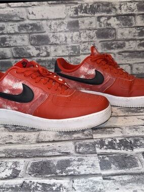 Used Nike Air Force 1 Low ID Nike By You Team Red DN4164-991 Size 11